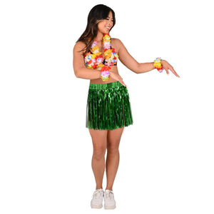 Beistle Tinsel Hula Skirt Green