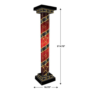 Beistle Red Carpet 3-D Tall Column Props