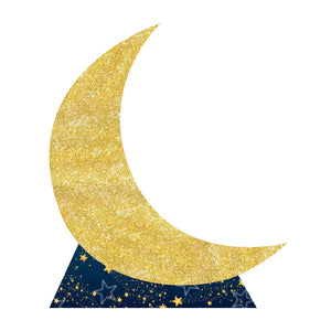 Starry Night Crescent Moon Party Stand-Up Decoration