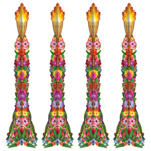 Luau 3-D Tiki Torch Props