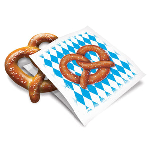 Beistle Greaseproof Oktoberfest Pretzel Bags (50/Pkg) - 6 Inch x 5.75 Inch