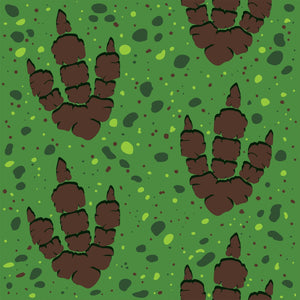 Beistle Dinosaur Tracks Runner - 24 inch x 10 Feet, Dinosaur Theme Party, 1/pkg, 6/case