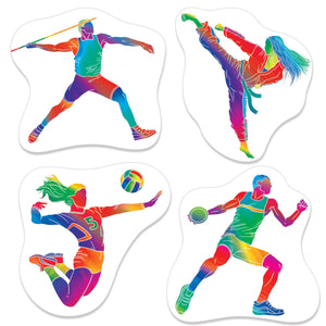 Summer Sports Cutouts - Bulk 48 Pack