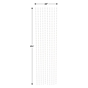 Bead Curtain - Clear - 78 inch x 24 inch - Novelty Curtains