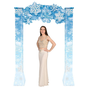 Winter Wonderland 3-D Archway Prop - 100 Inch Prom Winter Wonderland Archway