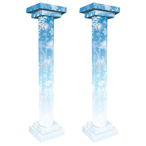 Winter Wonderland 3-D Tall Column Props - Bulk 2 Pack