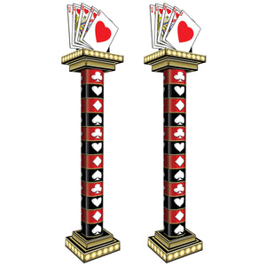 Casino 3-D Tall Column Props - Bulk 2 Pack