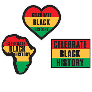 Celebrate Black History Month Cutouts - Bulk 36 Pack