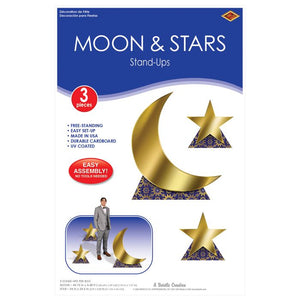 Beistle Bulk Ramadan Moon/Stars Stand-Ups - 12 Pack