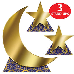 Beistle Bulk Ramadan Moon/Stars Stand-Ups - 12 Pack