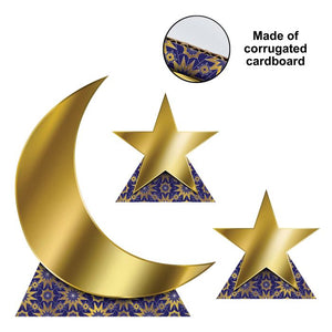 Beistle Bulk Ramadan Moon/Stars Stand-Ups - 12 Pack