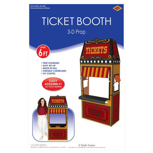 Beistle Bulk 3-D Ticket Booth Prop - 4 Pack