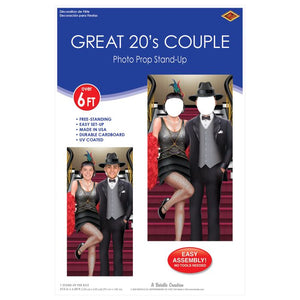 Beistle Bulk Roaring 20's Couple Photo Prop Stand-Up