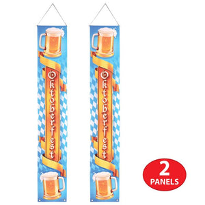 Beistle Bulk Oktoberfest Fabric Door Panel Set - 12 Panel Sets