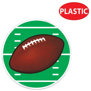 Beistle Bulk Plastic Football Placemats - 48 Pack