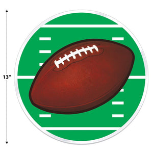 Beistle Bulk Plastic Football Placemats - 48 Pack