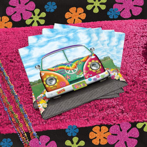 Beistle Bulk Hippie Bus Luncheon Napkins - 192 Pack