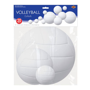 Beistle Bulk Volleyball Cutout Decorations - 240 Pack