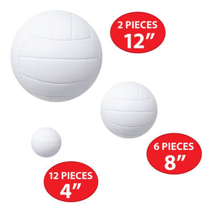 Beistle Bulk Volleyball Cutout Decorations - 240 Pack