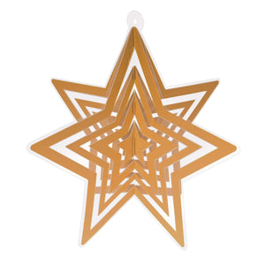 Gold 3-D Plastic Star Centerpiece - Bulk 12 Pack