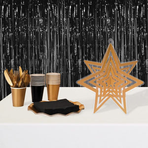 Beistle Bulk Gold 3-D Plastic Star Centerpiece - 12 Pack