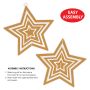 Beistle Bulk Gold 3-D Plastic Star Centerpiece - 12 Pack