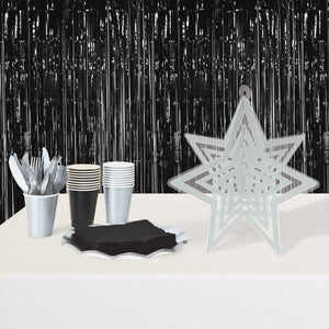 Beistle Bulk Silver 3-D Plastic Star Centerpiece - 12 Pack