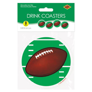 Beistle Bulk Football Coasters - 96 Pack