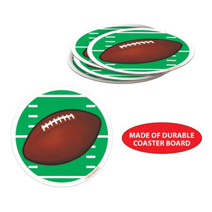 Beistle Bulk Football Coasters - 96 Pack