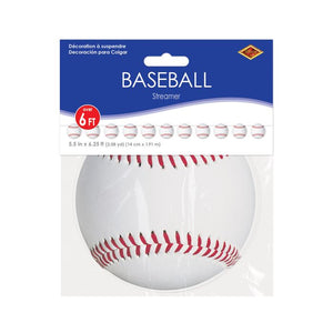 Beistle Bulk Baseball Streamer - 12 Pack