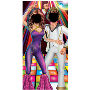 Disco Couple Photo Prop Stand-Up - Bulk 4 Pack