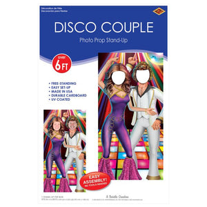 Beistle Bulk Disco Couple Photo Prop Stand-Up - 4 Pack