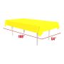 Beistle Bulk Yellow Plastic Rectangular Tablecover - 12 Pack