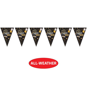 Beistle Bulk Graduation Oversized Pennant Banner - 12 Pack