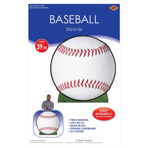 Beistle Bulk Baseball Stand-Up - 4 Pack