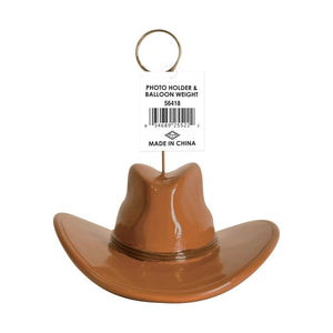 Beistle Bulk Cowboy Hat Photo/Balloon Holder - 6 Pack