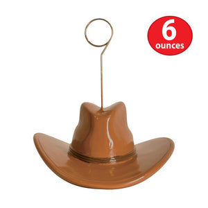 Beistle Bulk Cowboy Hat Photo/Balloon Holder - 6 Pack