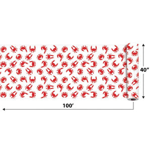 Beistle Bulk Crab Plastic Table Roll