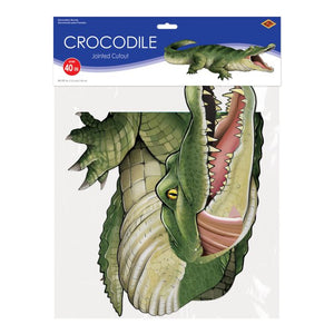 Beistle Bulk Jointed Crocodile Wall Decoration - 12 Pack