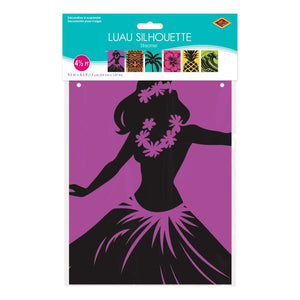 Beistle Bulk Luau Silhouette Streamer - 12 Pack