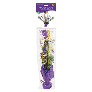 Beistle Bulk Mardi Gras Gleam 'N Spray Centerpiece - 12 Pack