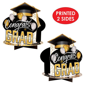 Beistle Bulk 3-D Congrats Grad Centerpiece - 12 Pack