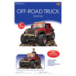 Beistle Bulk Red Off-Road Truck Stand-Up - 4 Pack