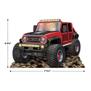 Beistle Bulk Red Off-Road Truck Stand-Up - 4 Pack