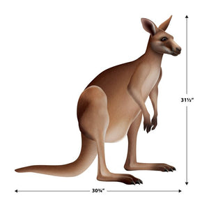 Beistle Bulk Jointed Kangaroo Wall Decoration - 12 Pack