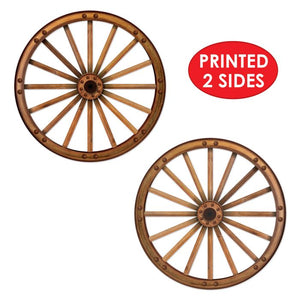 Beistle Bulk Wagon Wheel Cutout Decorations - 48 Pack