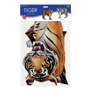 Beistle Bulk Jointed Tiger Wall Decoration - 12 Pack