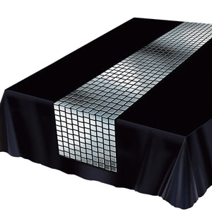 Metallic Disco Ball Table Runner - Bulk 12 Pack