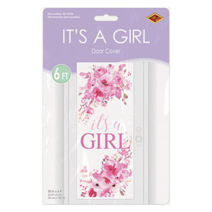 Beistle Bulk It's A Girl Door Cover - 12 Pack