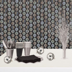 Beistle Bulk Metallic Disco Ball Curtain - 12 Curtains